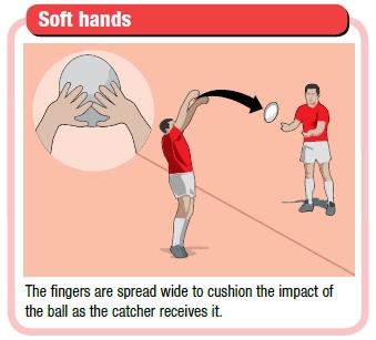 Rugby coaching tips to teach soft hands passing technique