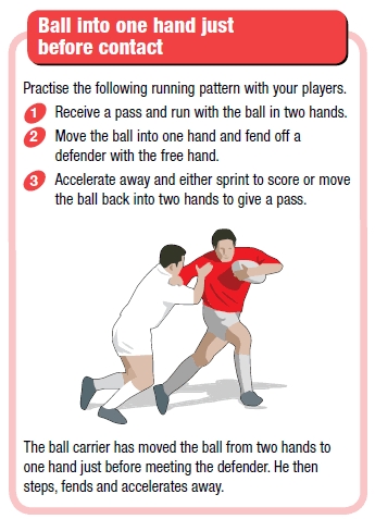 Rugby coaching tips to get players using one handed passes