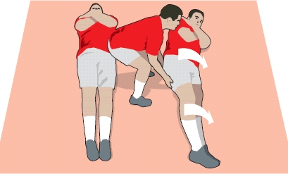 Rugby rucking drill