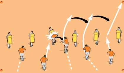 Putting the big step rugby drill into a game situation