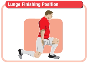 Rugby drill to get players lunging and working on lower body strength