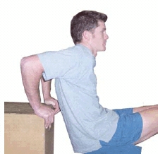 image for second stage of dip drill using bench