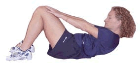 image for abdominal crunch sitting up